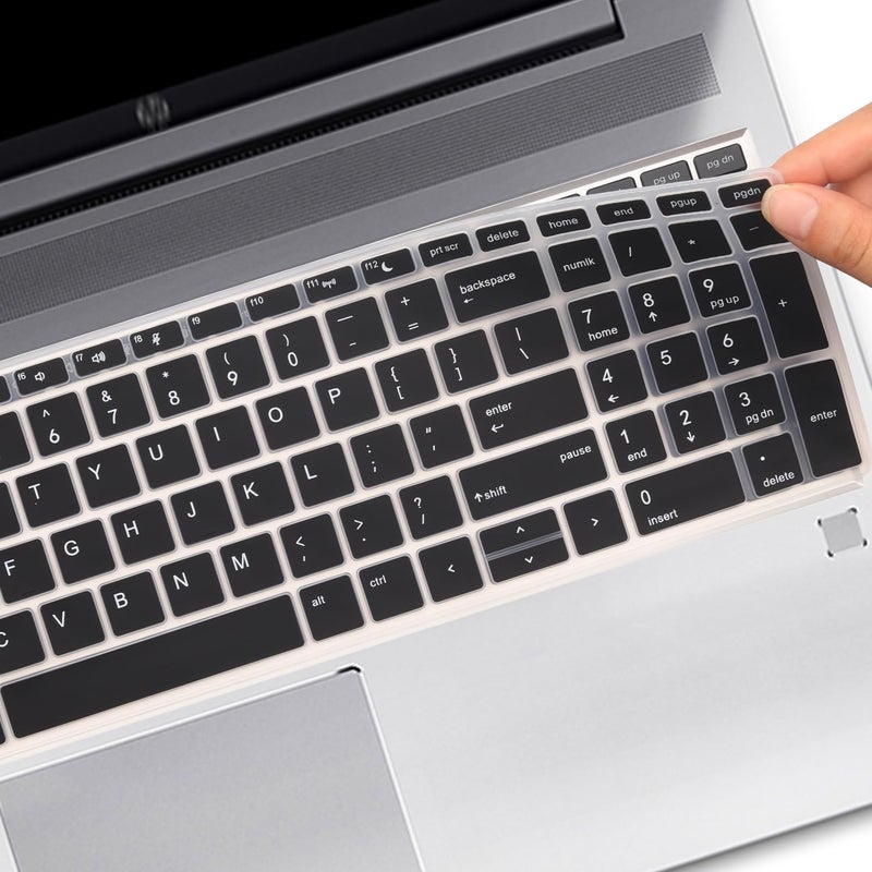 MUBUY-GOL Keyboard Cover for 15.6" HP ProBook 450(G5/G6/G7) 455(G5/G6/G7) 650 G4 G5|17.3" HP ProBook 470 G5 (Not Fit ProBook 450/455 G8 G4 G3 G2 G1, ProBook 650 G8 G3 G2 G1)-Black - Image 5